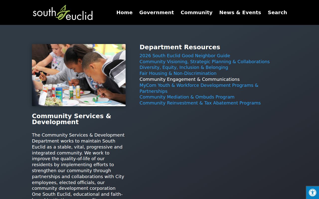 South Euclid Community Development page