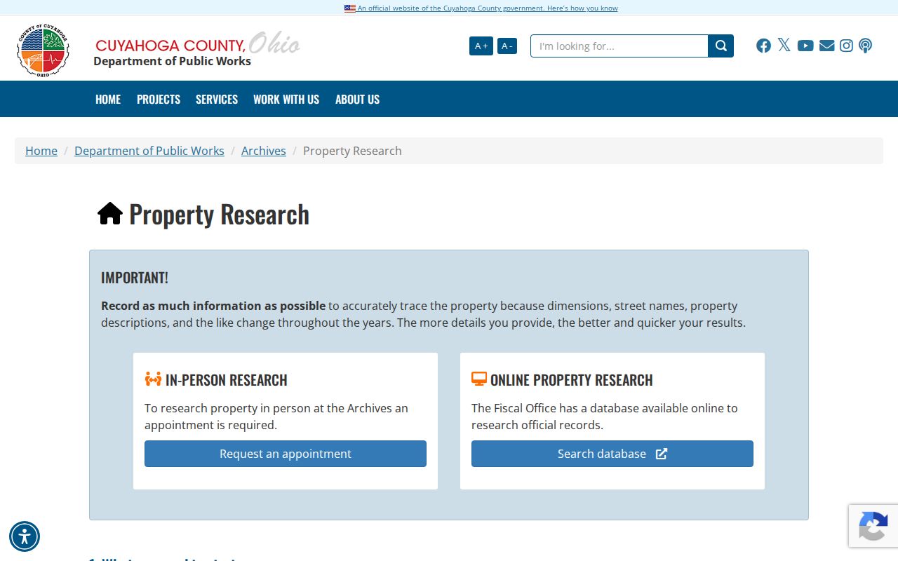 South Euclid previous residents County Archives property research
